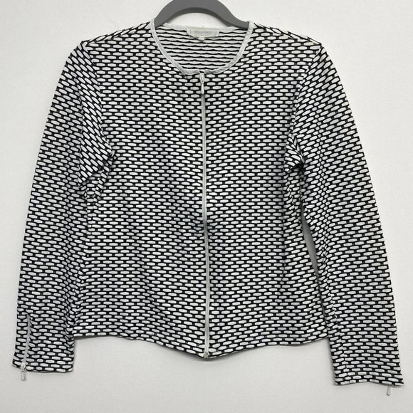 Rayure Paris Fall Zip Jacket Shirt Stretchy Long S - Picture 1 of 8